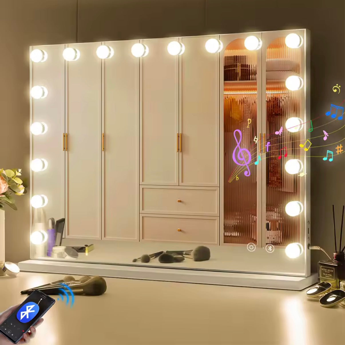 Large Vanity Mirror with lights