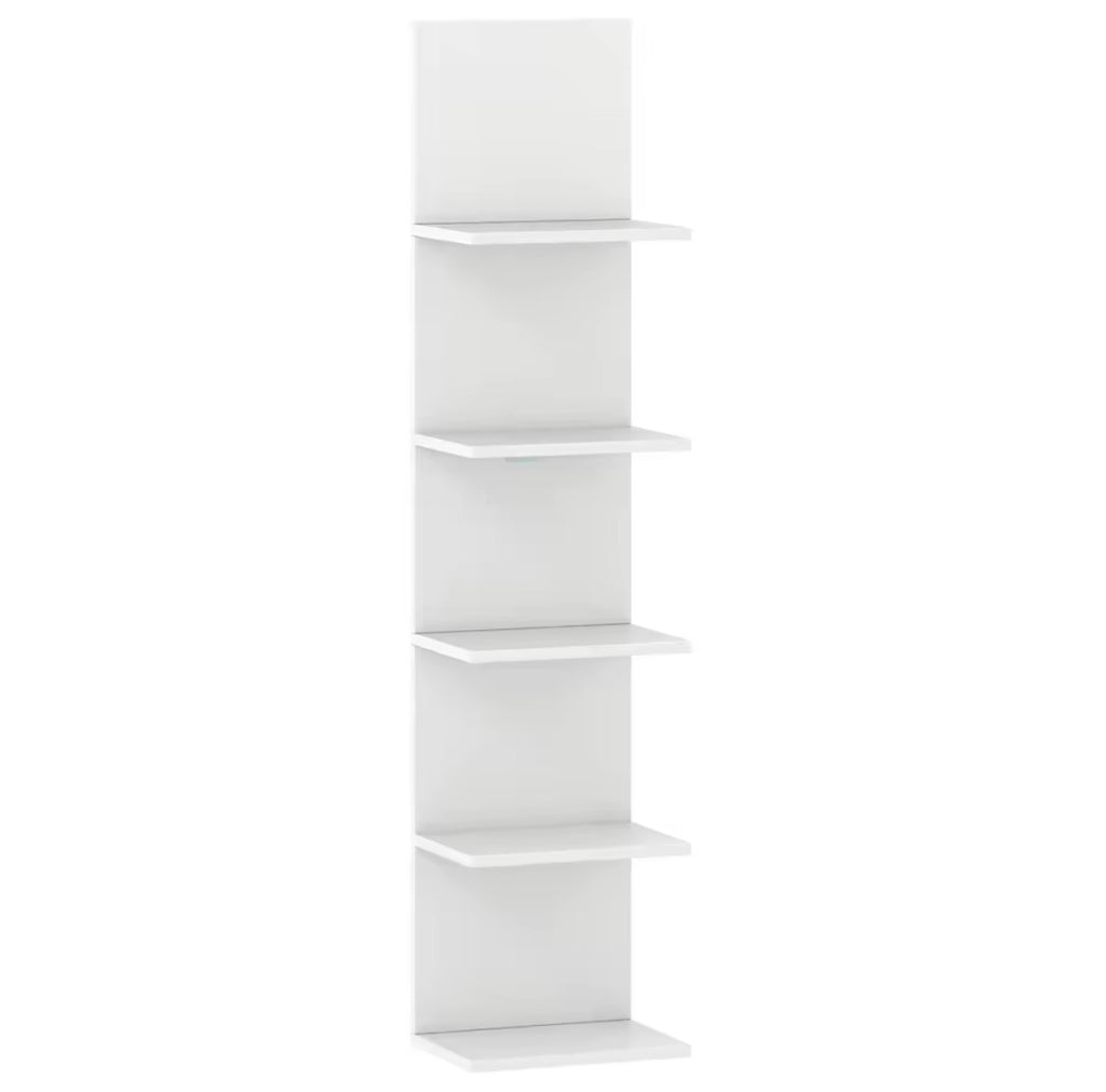 Vertical storage wall shelf