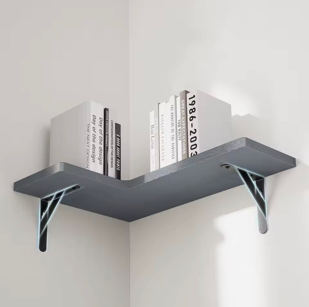 Rustic Paulownia Wood Wall Shelves