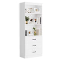 Tall Book Shelf with Storage Space, Wooden Storage